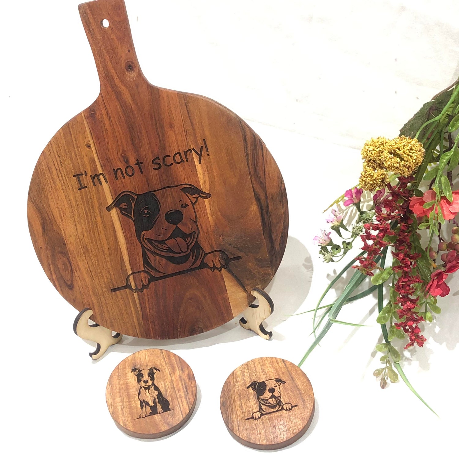 Laser Engraved Hardwood