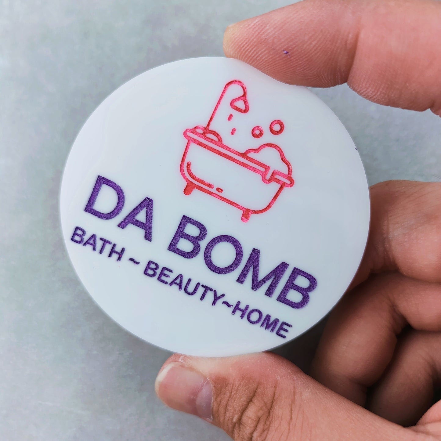 Customise Circle Acrylic Tag - Laser Dragon
