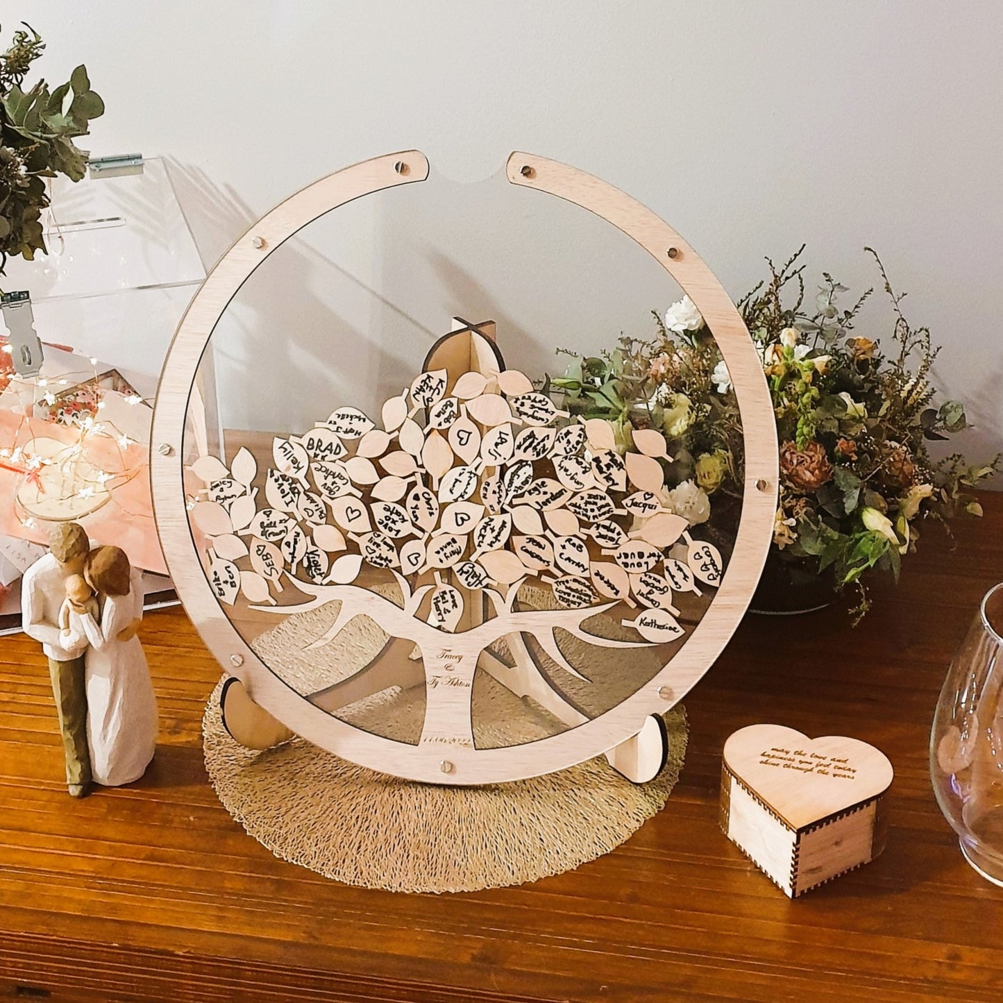 Wedding Guest Book - Tree & Leaves