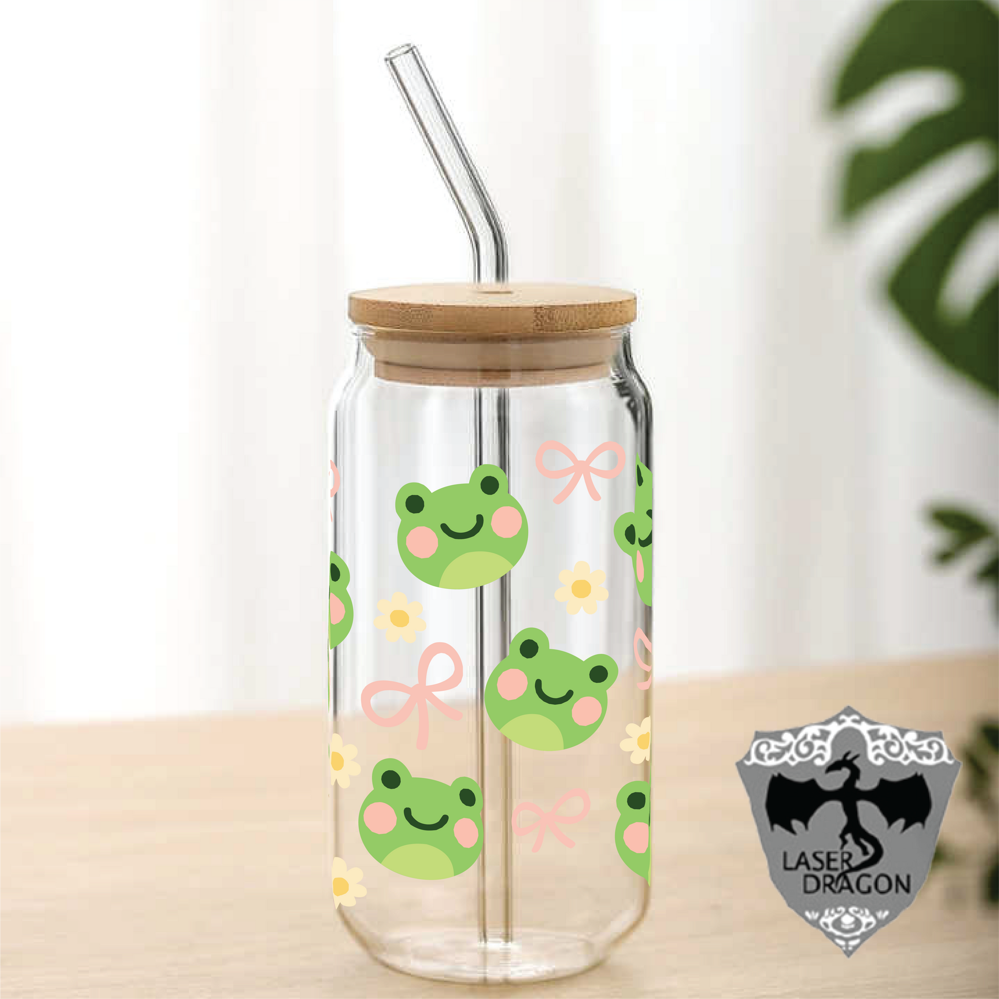 uv-dtf-wrap-16oz-libbey-cup-frog-bow-design-australia