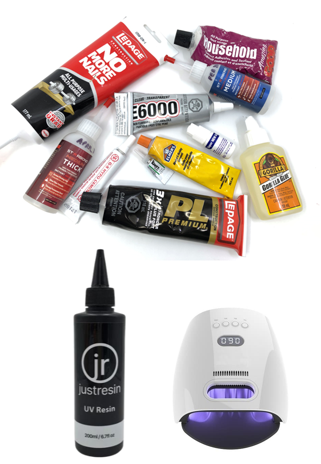 Glue suitable for uv print jewellery