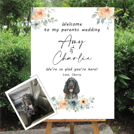 圆形亚克力欢迎标牌