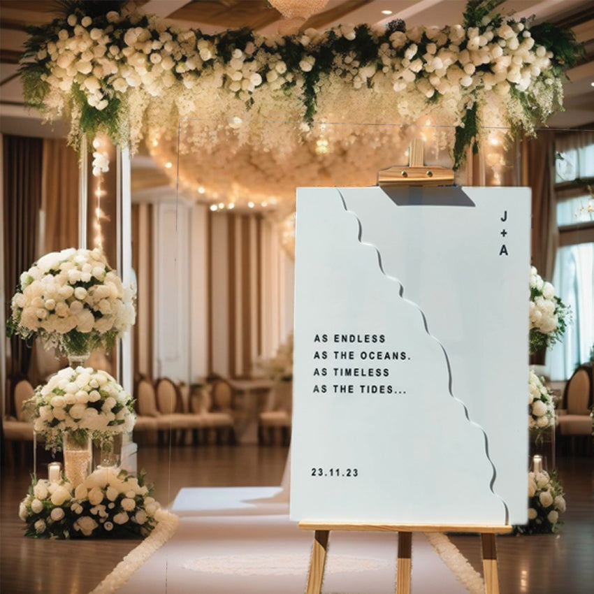 Double Acrylic Rectangular Welcome Sign – Laser Dragon