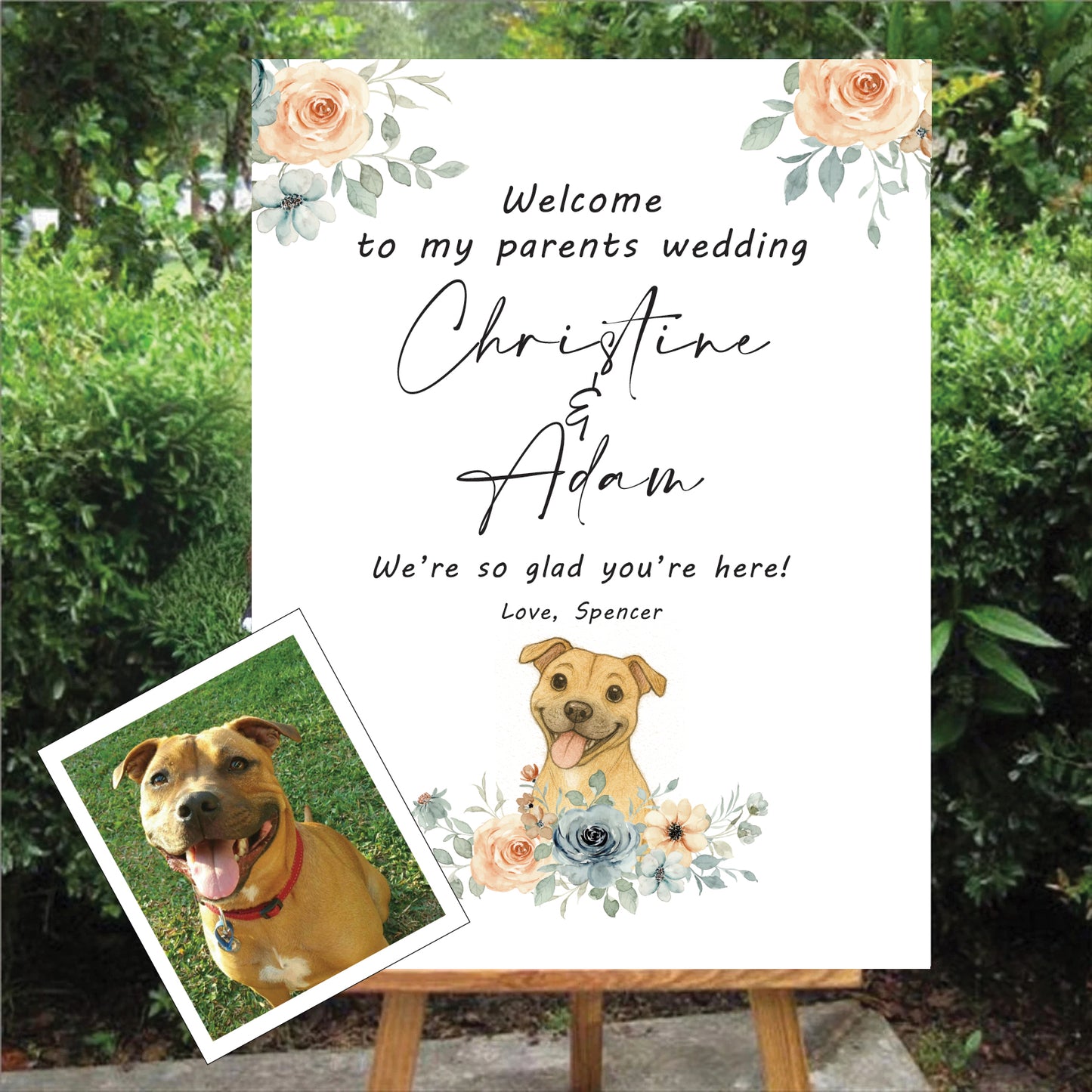 圆形亚克力欢迎标牌